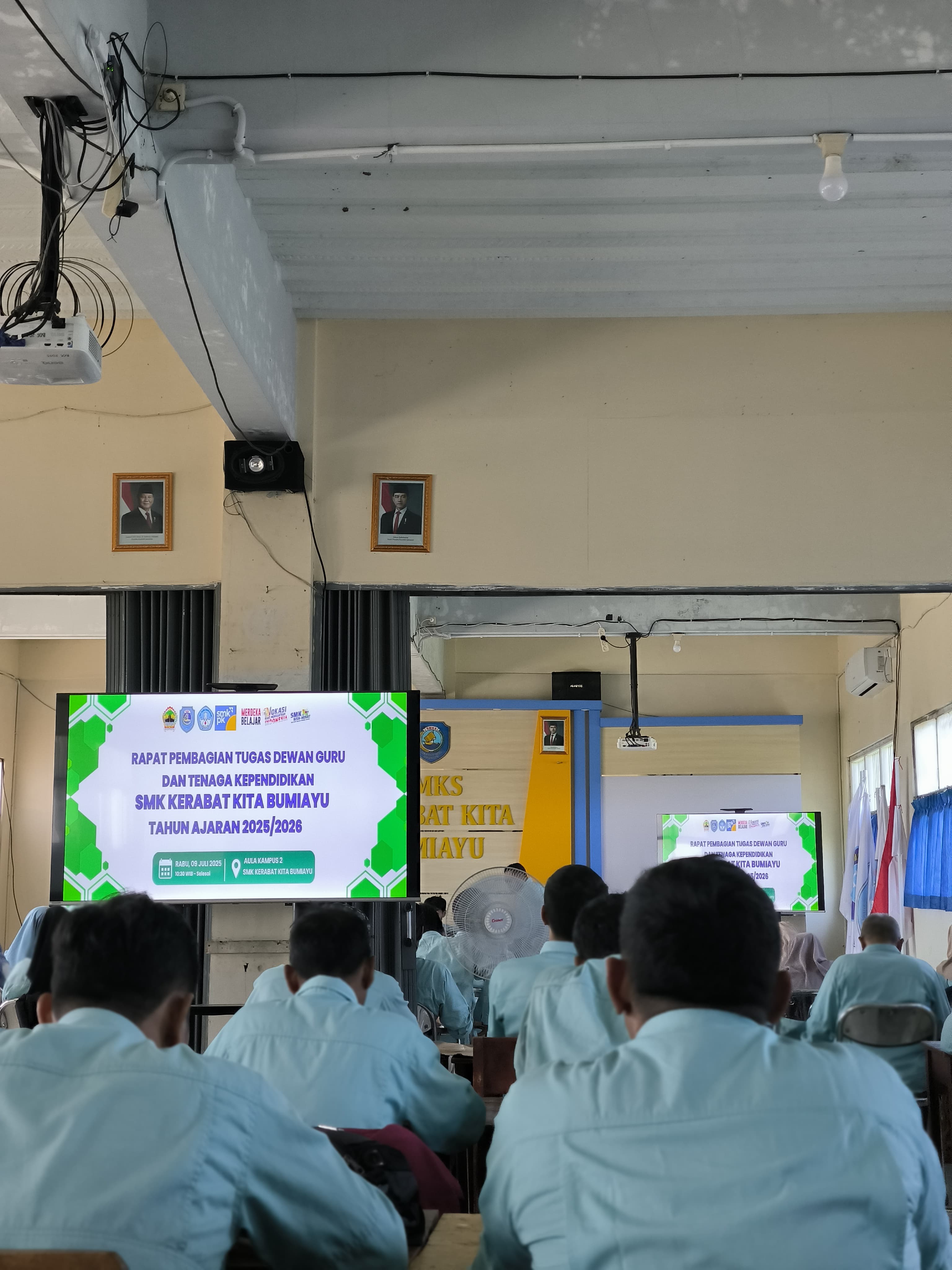 Rapat Pembagian Tugas Tahun Ajaran 2025/2026 SMK Kerabat Kita Bumiayu: Perkuat Disiplin dan Loyalitas Tenaga Pendidik